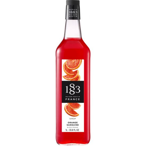 1883 Blood Orange Syrup Glass 1Lt