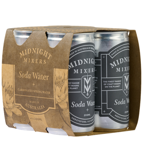 Midnight Mixers Soda Water 200ml