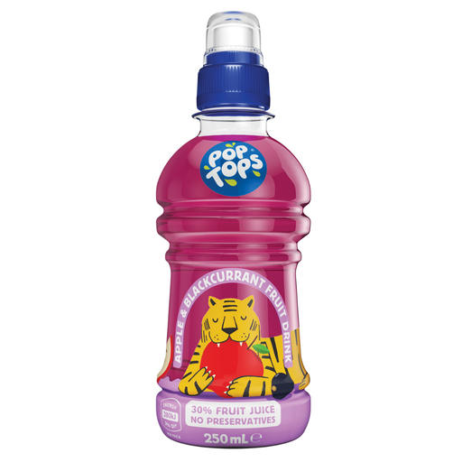 Pop Tops Apple & Blackcurrant 250ml
