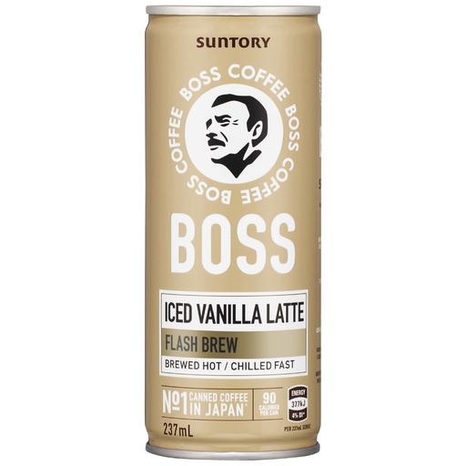 Boss Coffee Iced Vanilla Latte 237ml