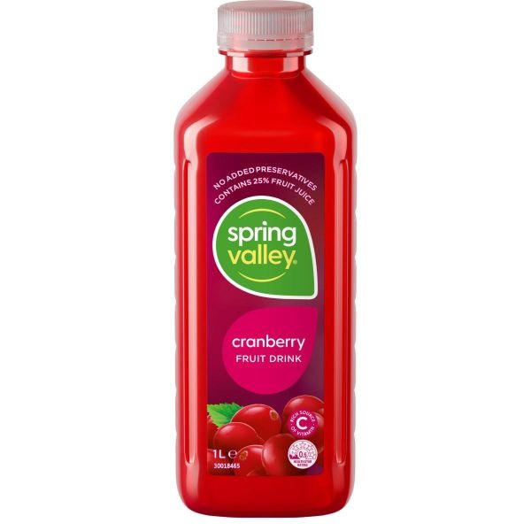 Spring Valley Cranberry Fruit Drink 1lt