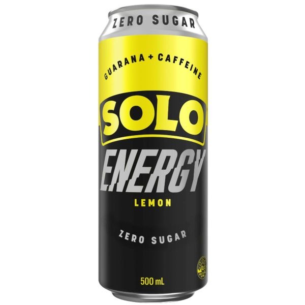 Solo Energy Lemon Zero Sugar 500ml