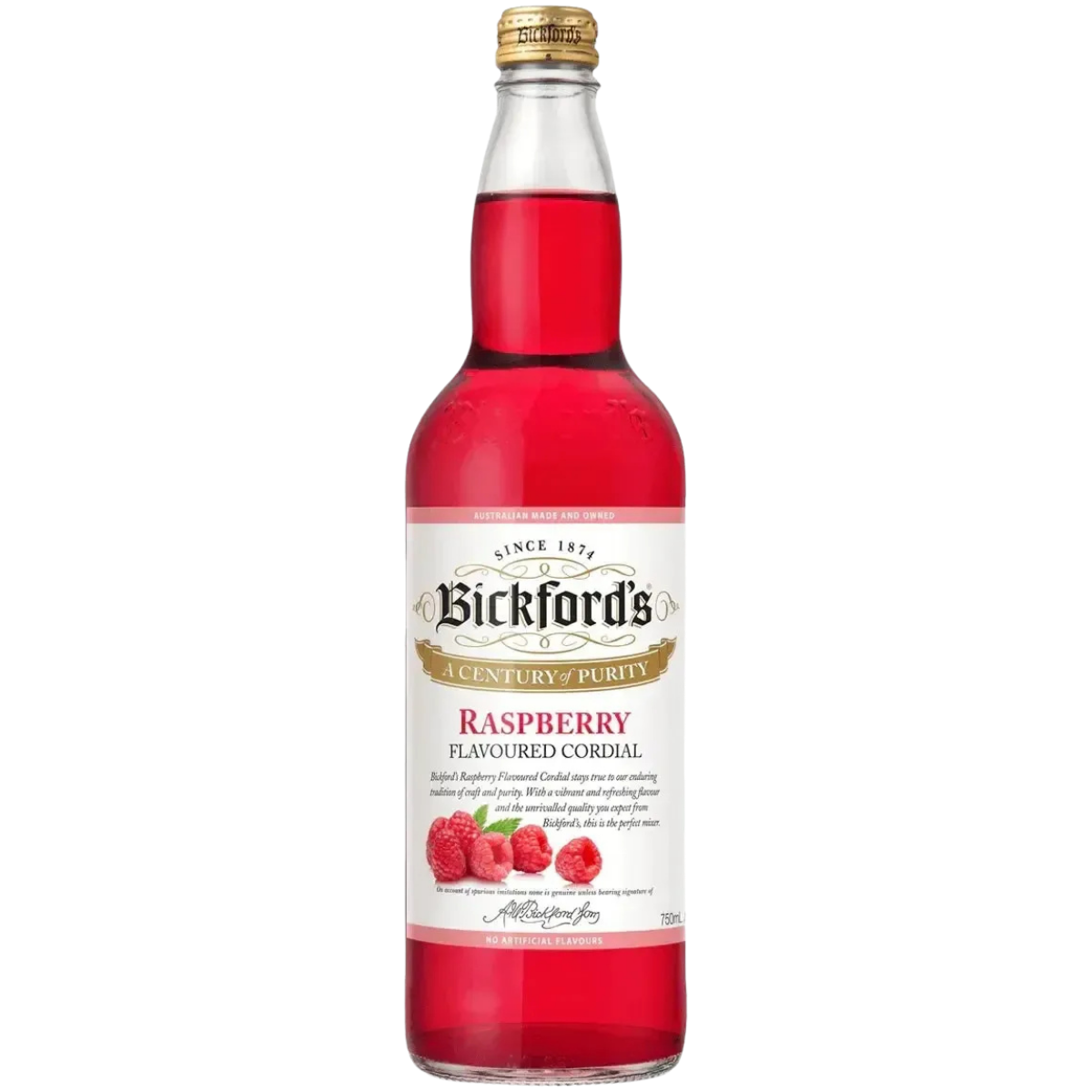 Bickfords Raspberry Cordial 750ml