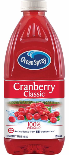 Ocean Spray Pet Classic Cranberry 1.5Lt