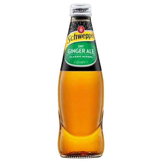 Schweppes Glass Dry Ginger Ale 300ml