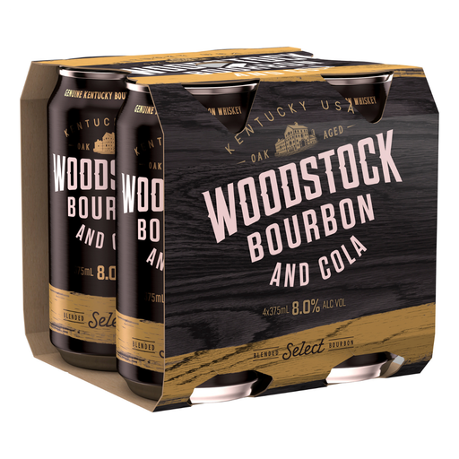 Woodstock Bourbon & Cola 8% 375ml