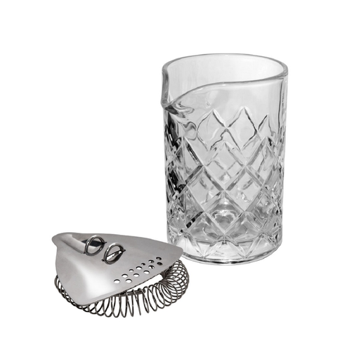 Single Mixing Glass & Strainer Set