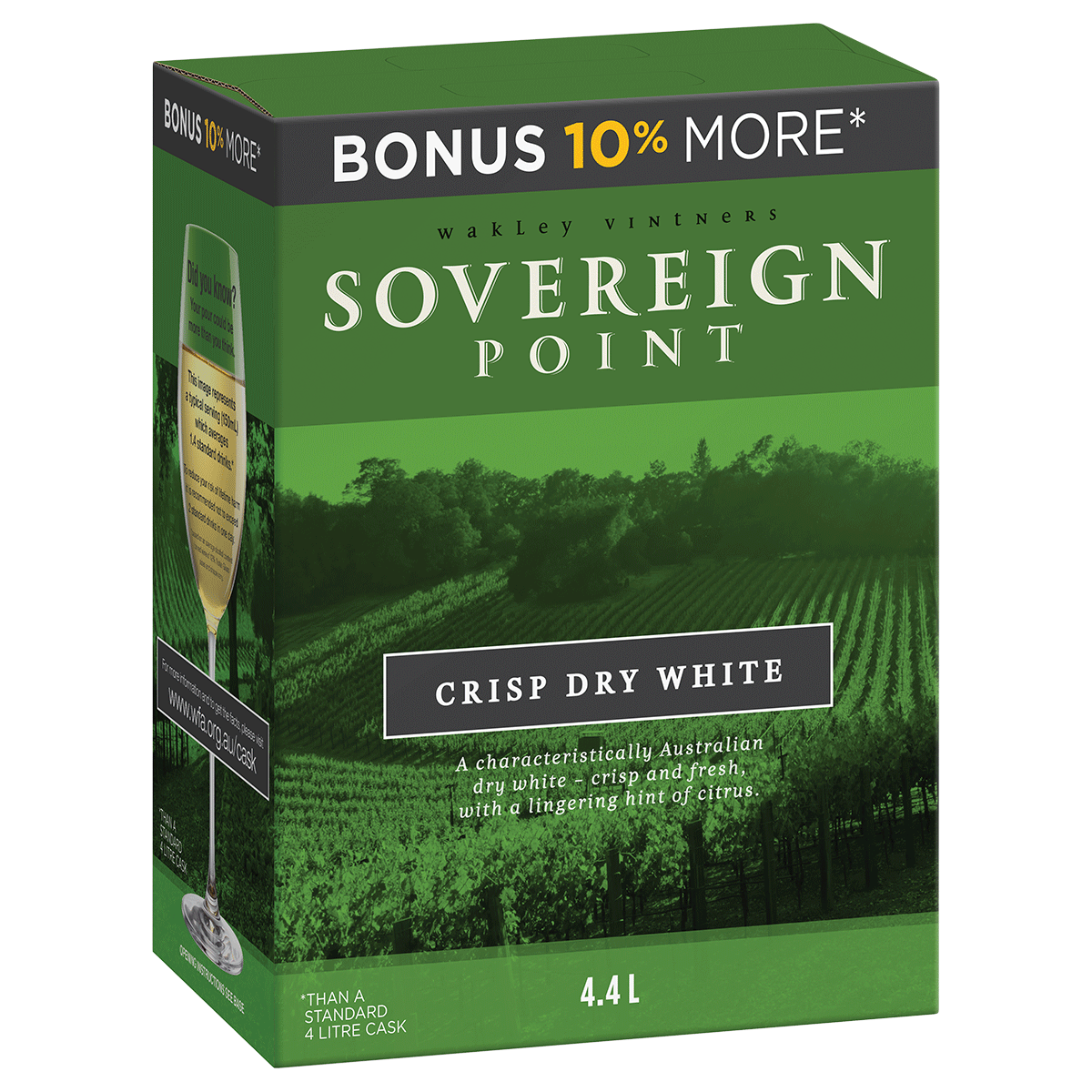 Sovereign Point Crisp Dry White 4.4Lt