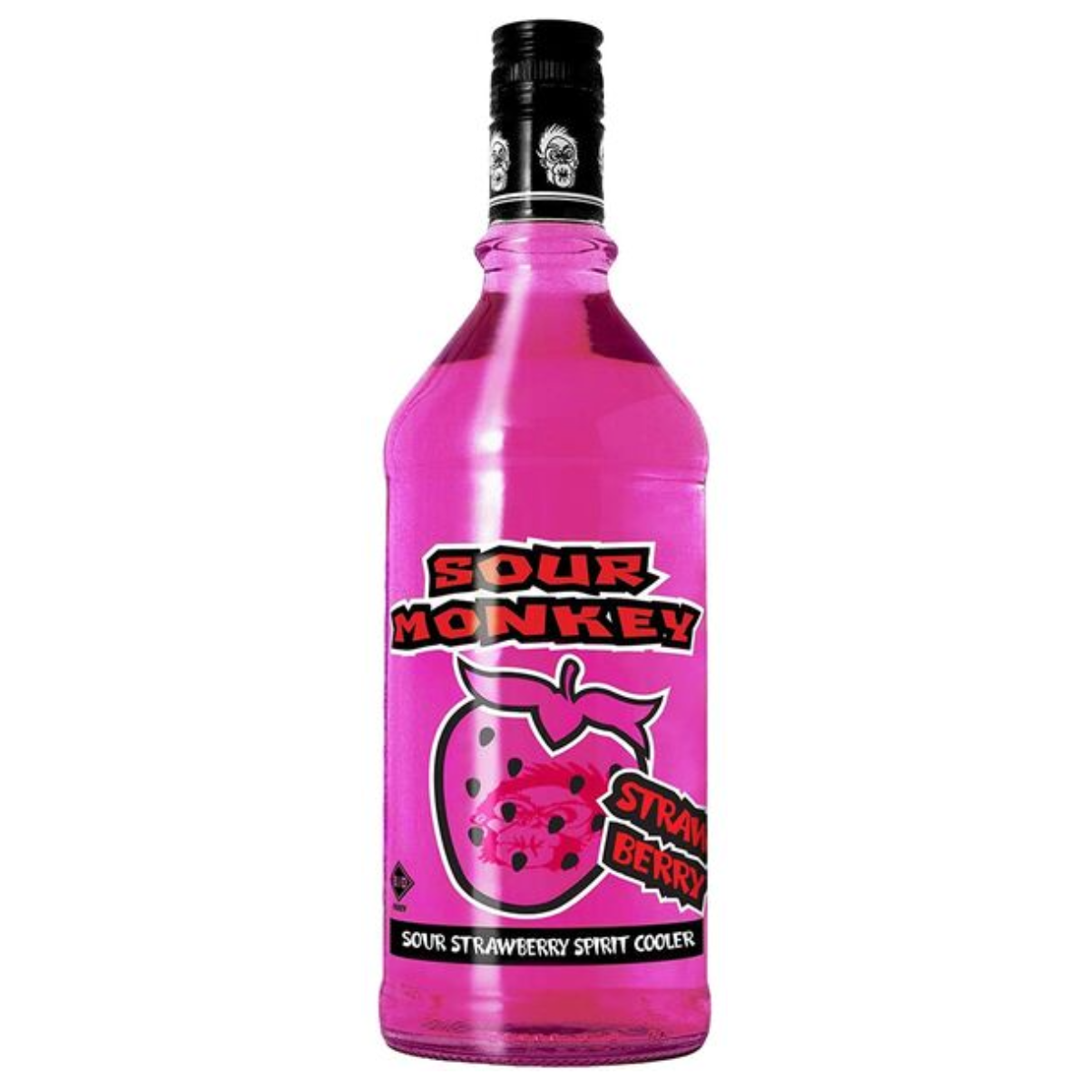 Sour Monkey Sour Strawberry Spirit Cooler 750ml