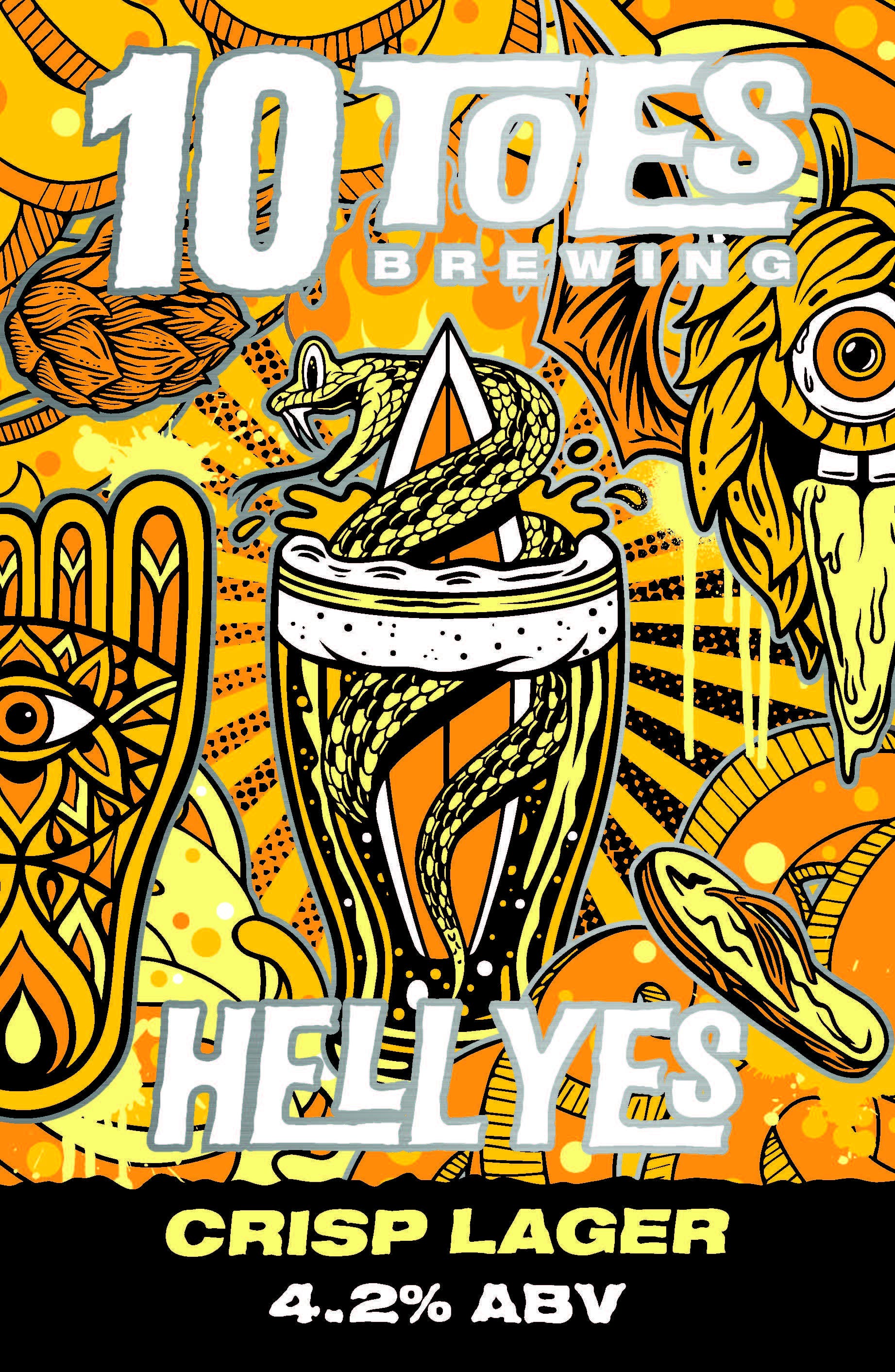 10 Toes Hell Yes Lager 50lt