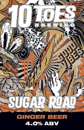 10 Toes Sugar Road Ginger Beer 50lt