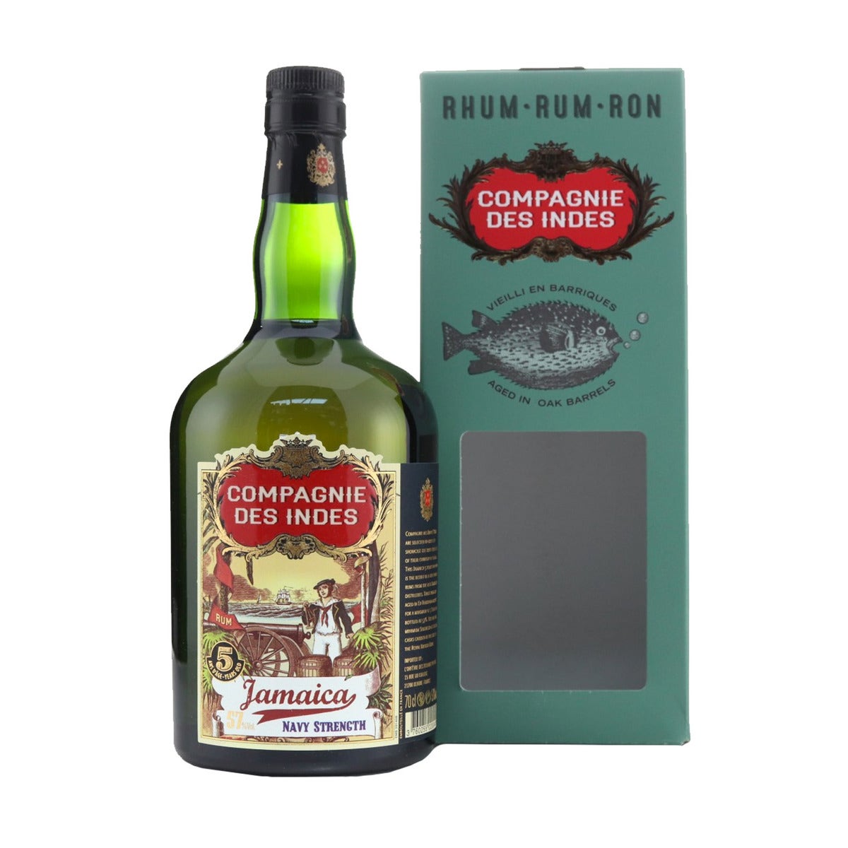 Compagnie des Indes Rum Jamaica Navy Strength 5 Year Old 700ml