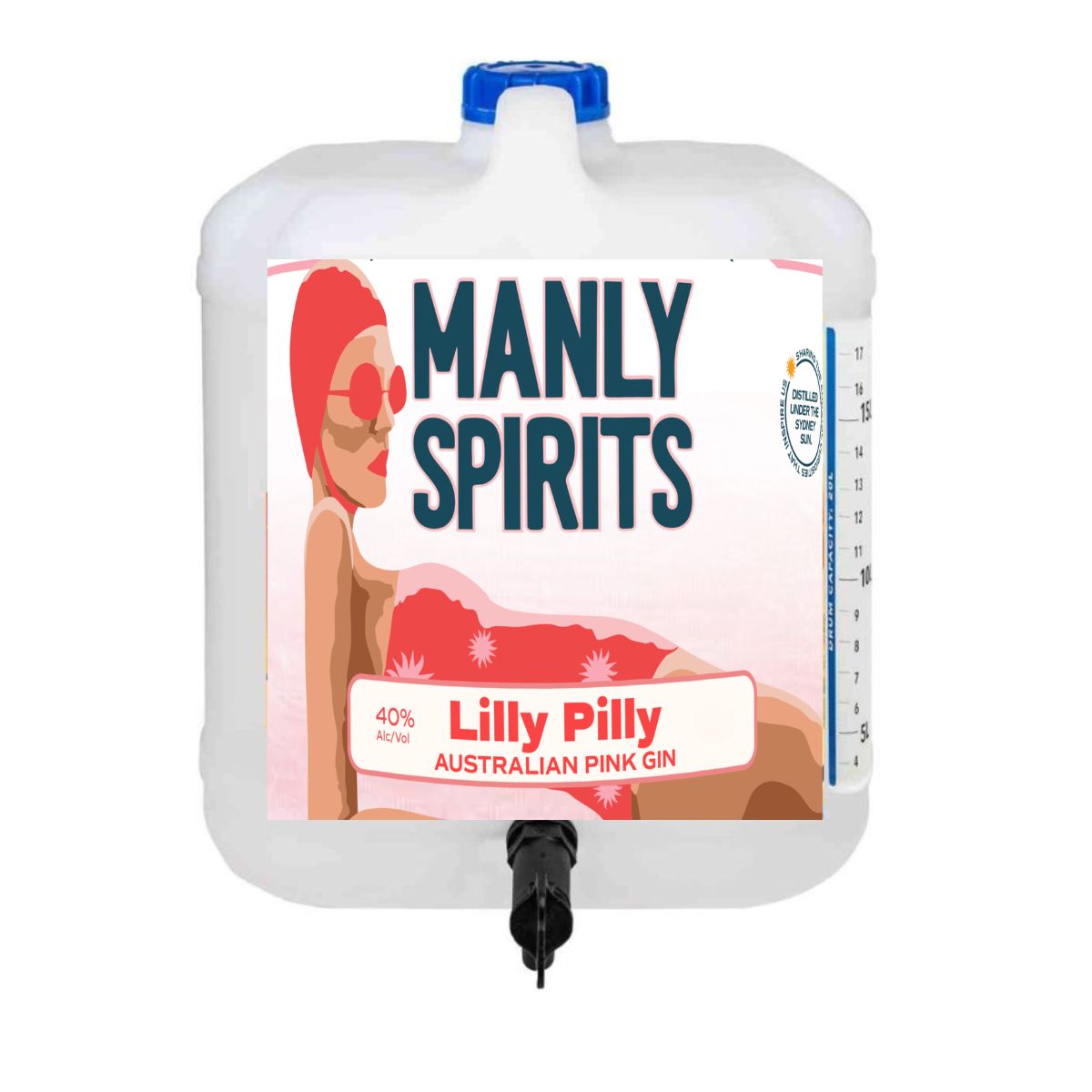 Manly Spirits Lilly Pilly Pink Gin 20lt
