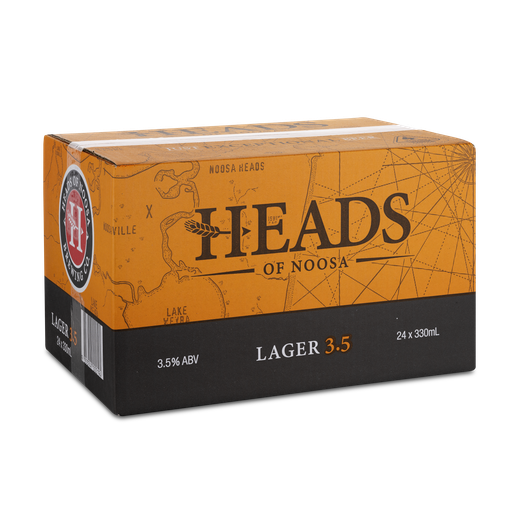 Heads Of Noosa Lager 3.5 330ml