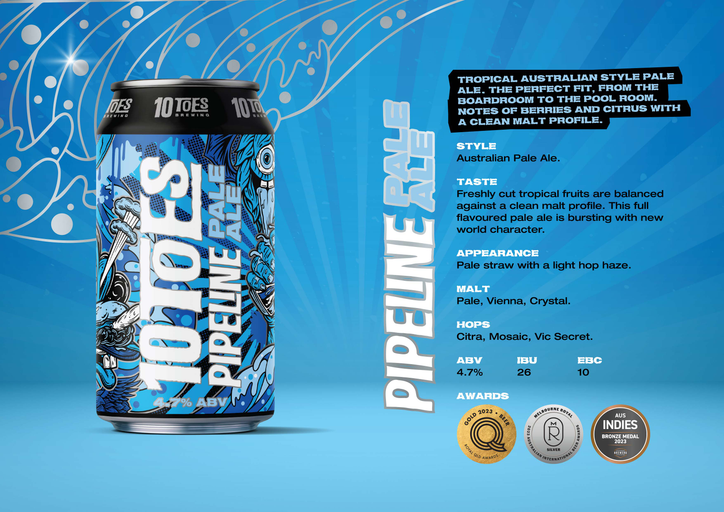 10 Toes Pipeline Pale Ale 375ml
