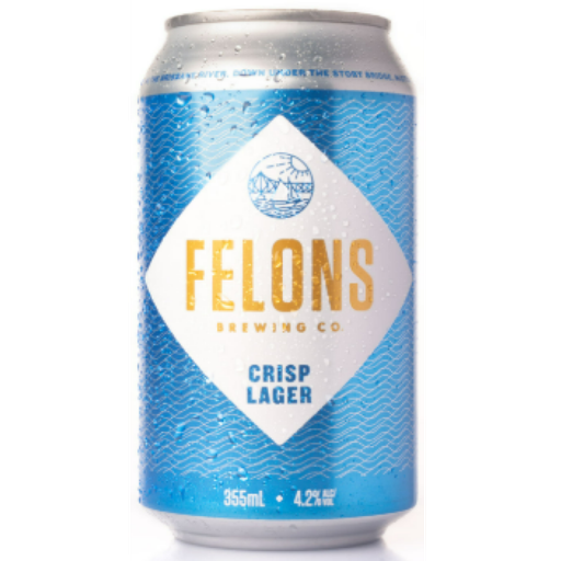 Felons Brewing Co Crisp Lager 355ml