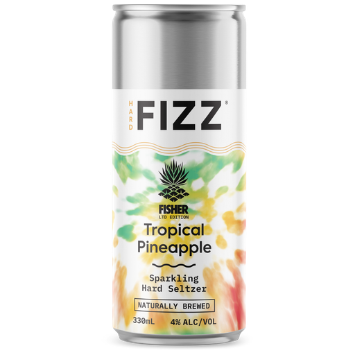 Hard Fizz Fisher Tropical Pineapple Seltzer 330ml