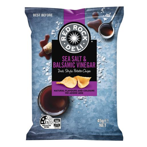 Red Rock Deli Chips Sea Salt & Balsamic Vinegar 45gm