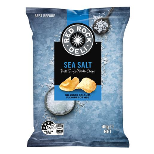 Red Rock Deli Chips Sea Salt 45gm
