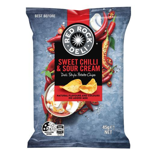 Red Rock Deli Chips Sweet Chilli & Sour Cream 45gm