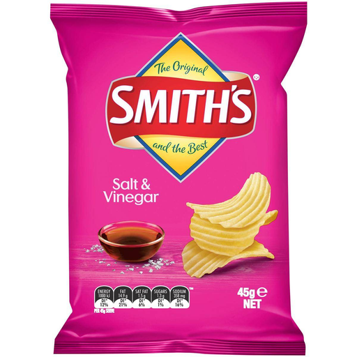 Smiths Chips Crinkle Cut Salt & Vinegar 45gm