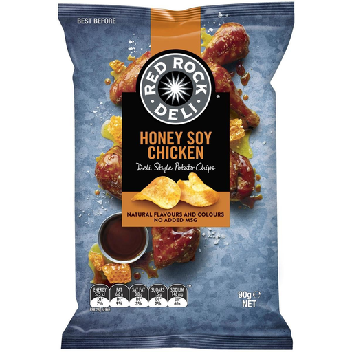 Red Rock Deli Chips Honey Soy Chicken 90 gm