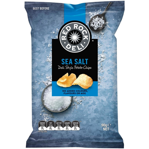 Red Rock Deli Chips Sea Salt 90gm