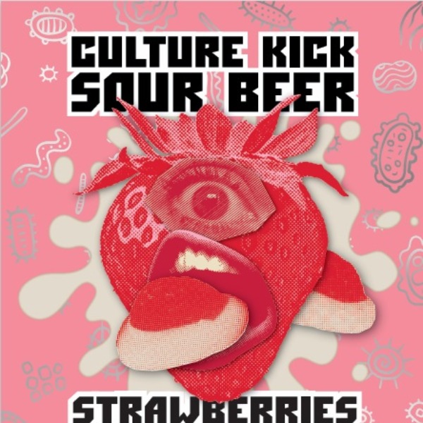 10 Toes Culture Kick Sour Beer Strawberries & Cream 50Lt