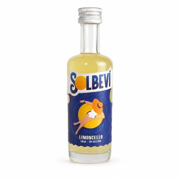 Solbevi Limoncello Liqueur Mini 50ml (Unit=Sleeve of 12)