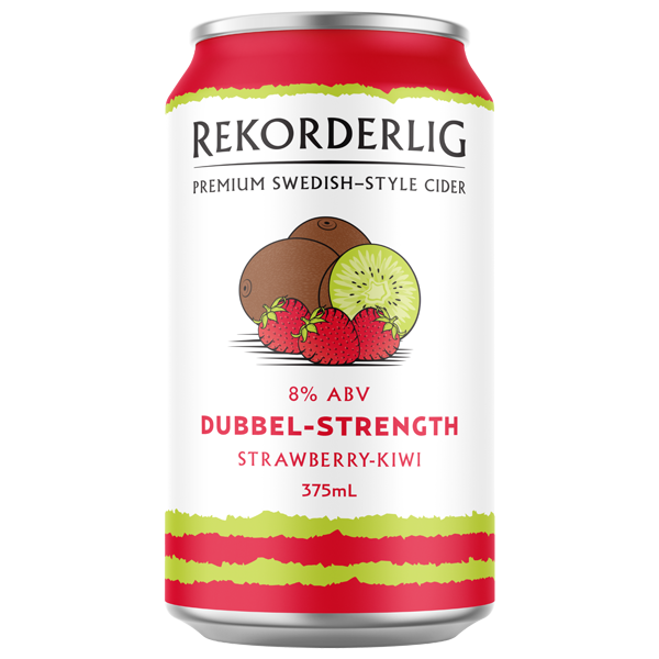 Rekorderlig Cider Dubbel Strength 8% Strawberry & Kiwi 375ml