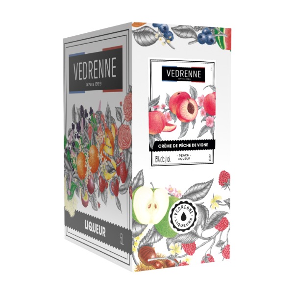 Vedrenne Vineyard Peach Liqueur Peche de Vigne 5Lt
